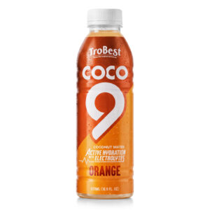 16.9 fl oz  Active Hydration Coconut Water with Electrolytes – Orange Flavor