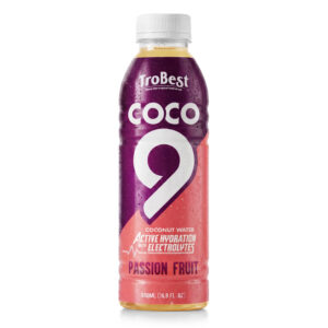 16.9 fl oz Active Hydration Coconut Water with Electrolytes – Passion Fruit Flavor
