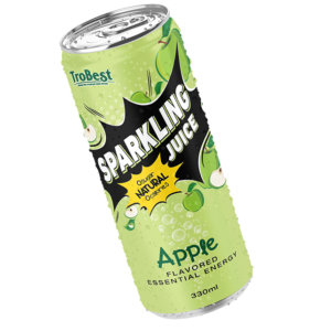 330ml Cans Natural juice sparkling drink apple flavored