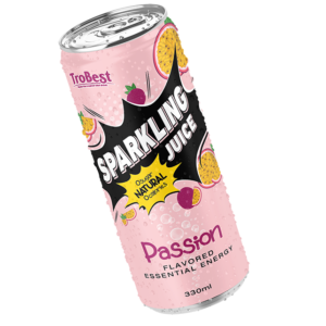 330ml Cans Natural juice sparkling drink passion fruit flavored