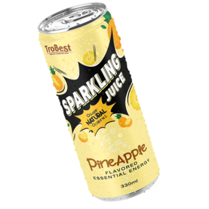 330ml Cans Natural juice sparkling drink pineapple flavored