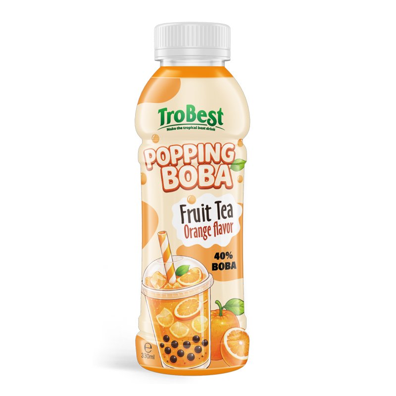 Juicy Orange Popping Boba 330ml RTD Juice