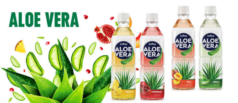 POSTER 500ml Pet bottle ALOE VERA Juice with Fruit Juice