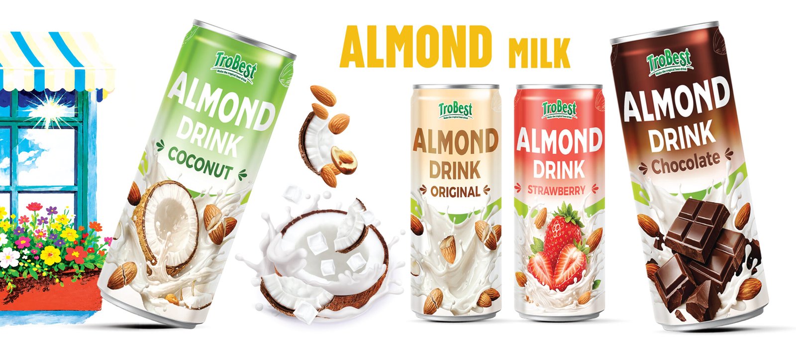 Almond Chocolate Premium Dark & Milk Chocolate Poster 1