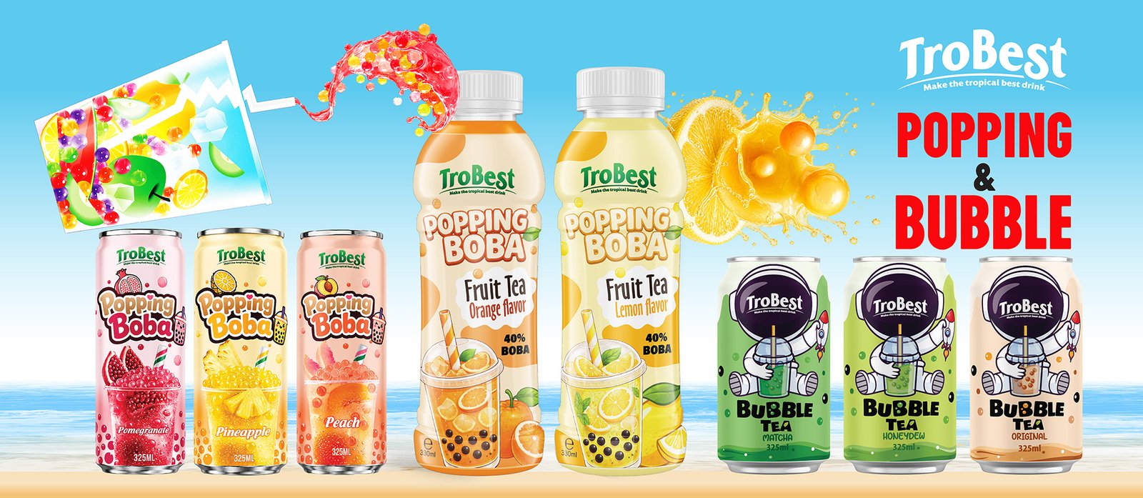 Best Ready To Drink 325ml Matcha Bubble Tea Poster 1