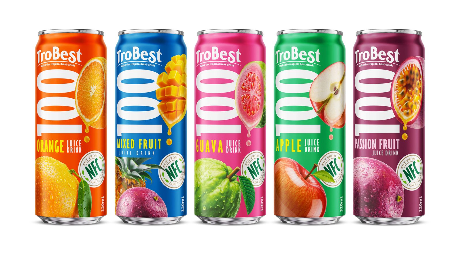 100 NFC Guava Juice Drink 320ml Cans Poster 1
