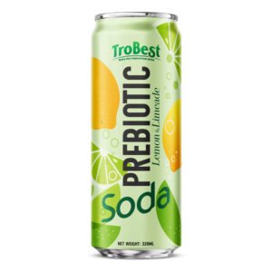 Prebiotic Soda Lemon Limenade Juice Drink 320ml Can