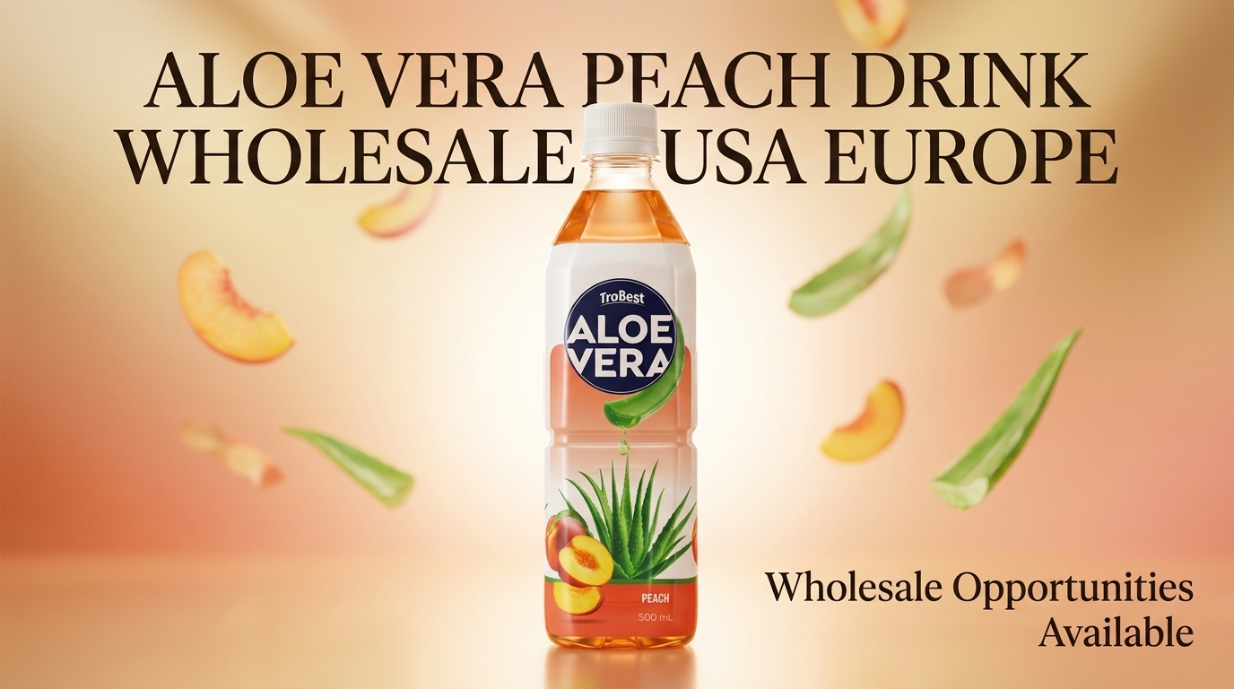 ALOE VERA PEACH DRINK WHOLESALE USA EUROPE