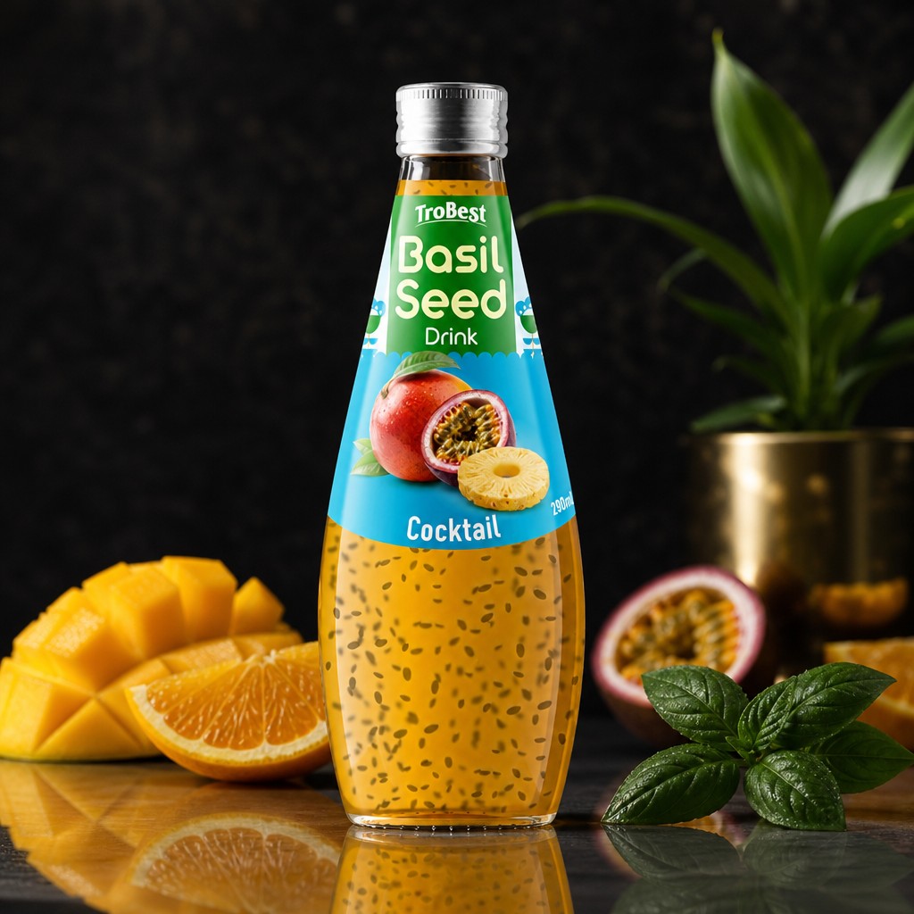 Basil Seed Drink Cocktail Emerges as Premium Glass Bottle Export Star - Image 1