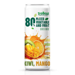 sleek can 320ml 80% Vegetable fruit Juice drink - Kiwi Mango