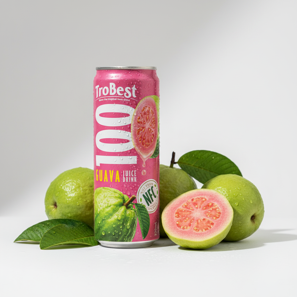 Trobest 100% NFC Guava Juice Drink 320ml Can
