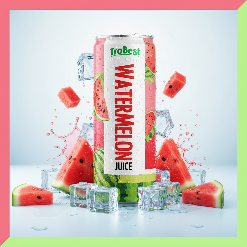 Trobest Watermelon Juice Original 325ml Can - Premium Beverage