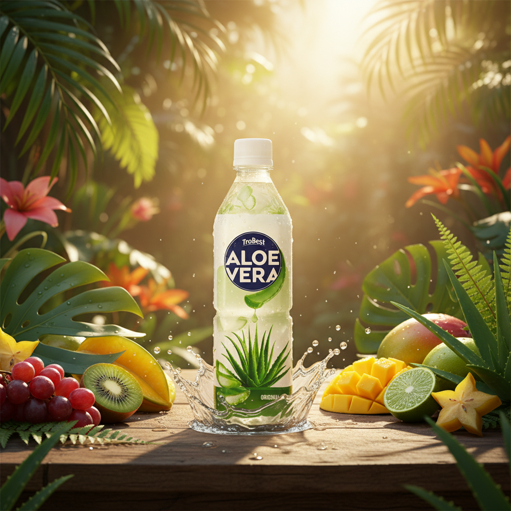 500ml PET Bottle Aloe Vera Juice Original - Trobest Premium Beverage