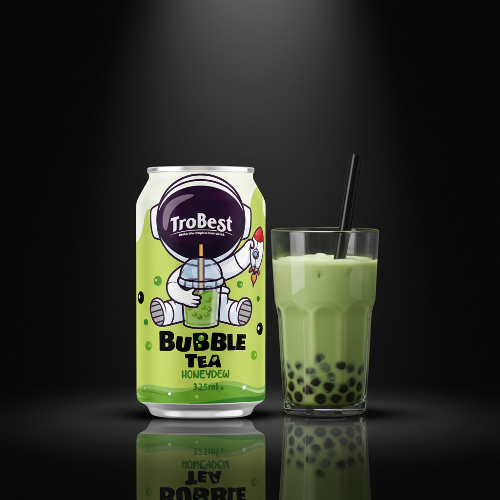 Best Ready To Drink 320ml Honeydew Bubble Tea - Trobest Premium Beverage