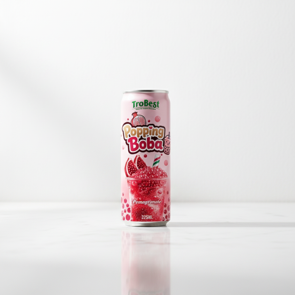 Pomegranate Popping Boba Premium Fruity Bubbles - Trobest Premium Beverage