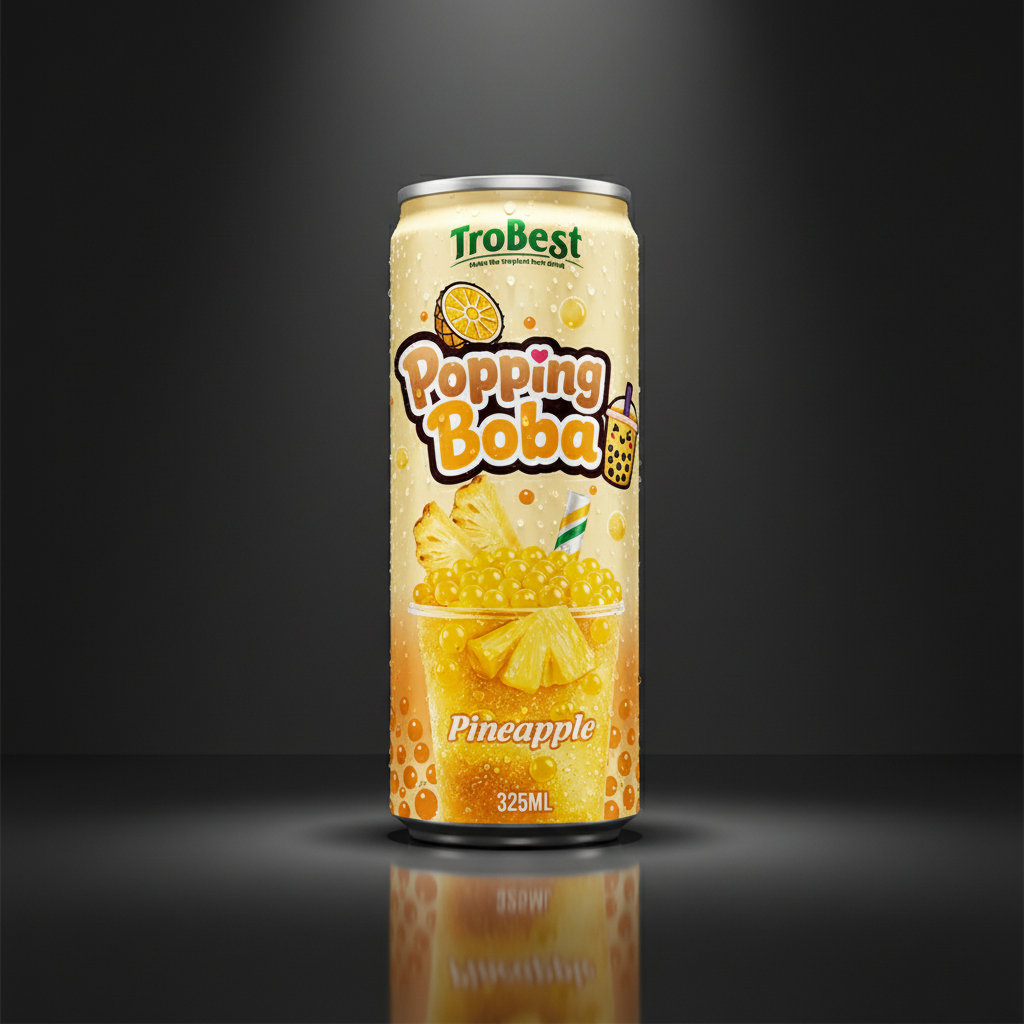 Popping Boba Pineapple Juicy Tropical Bursting Boba - Trobest Premium Beverage