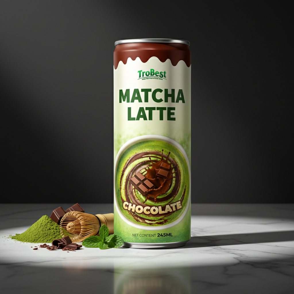 Premium Matcha Latte Chocolate 100 Plant Based - Trobest Premium Beverage
